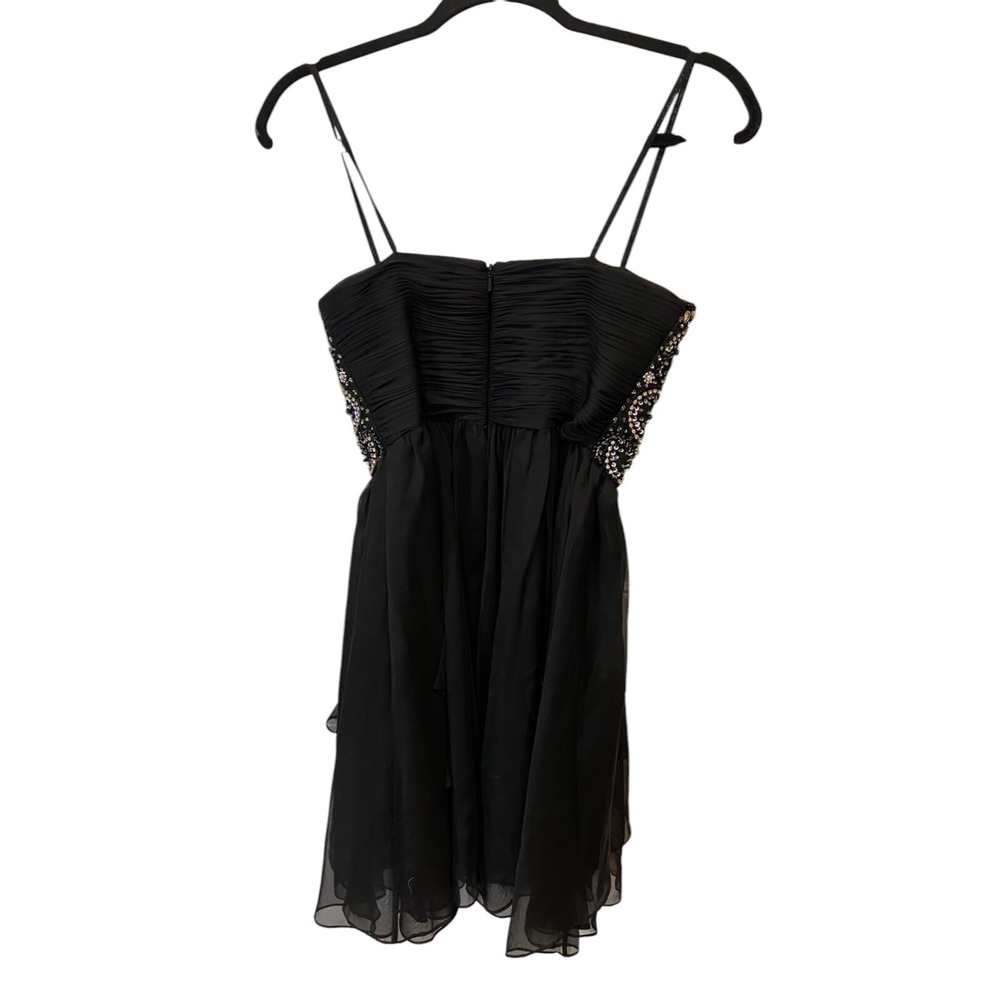Dave & Johnny Mini Dress Lace Size XXS 1/2 Rhinestone Sweetheart Cocktail - Picture 3 of 8